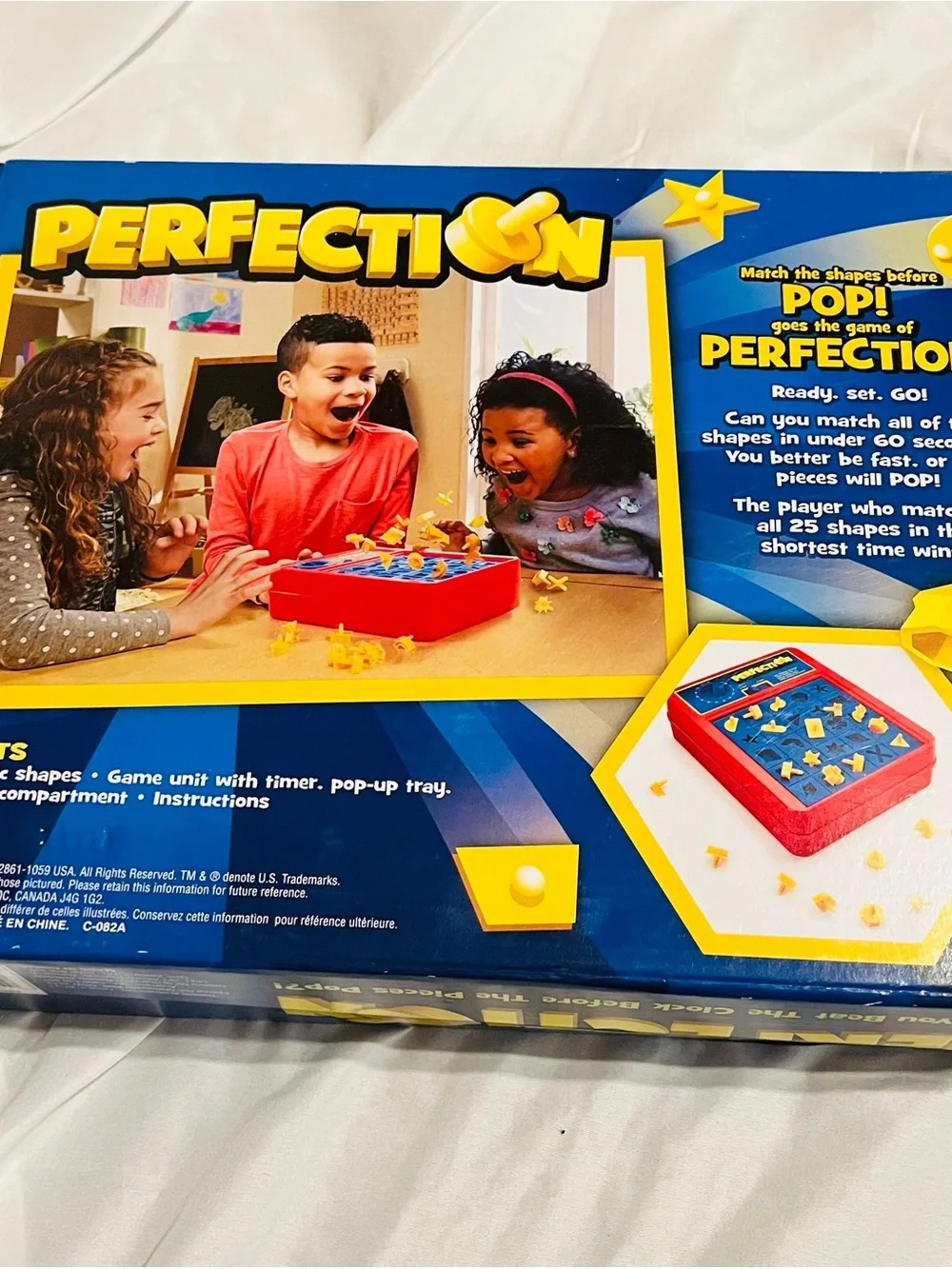 Hasbro Perfection Game 25 Pieces / Instructions Tested and Working
